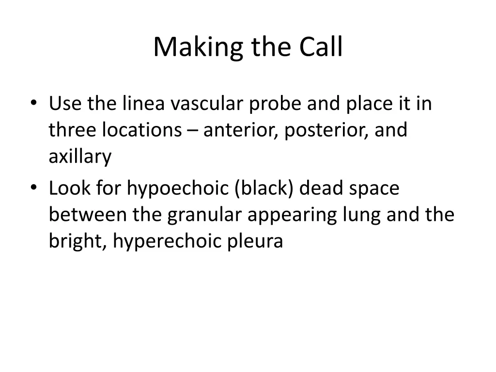 making the call 6