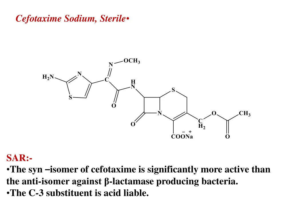 cefotaxime sodium sterile