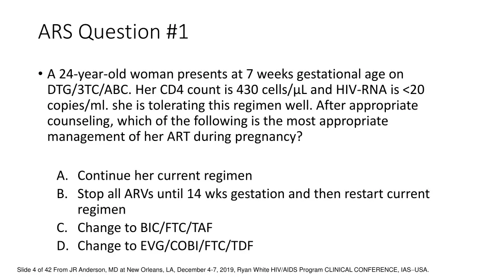 ars question 1