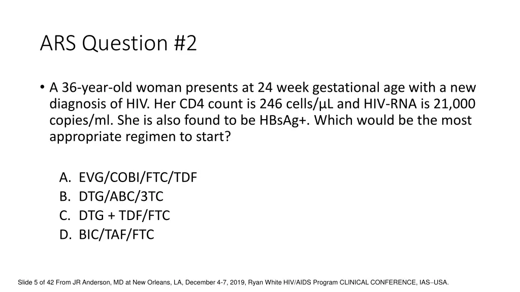 ars question 2