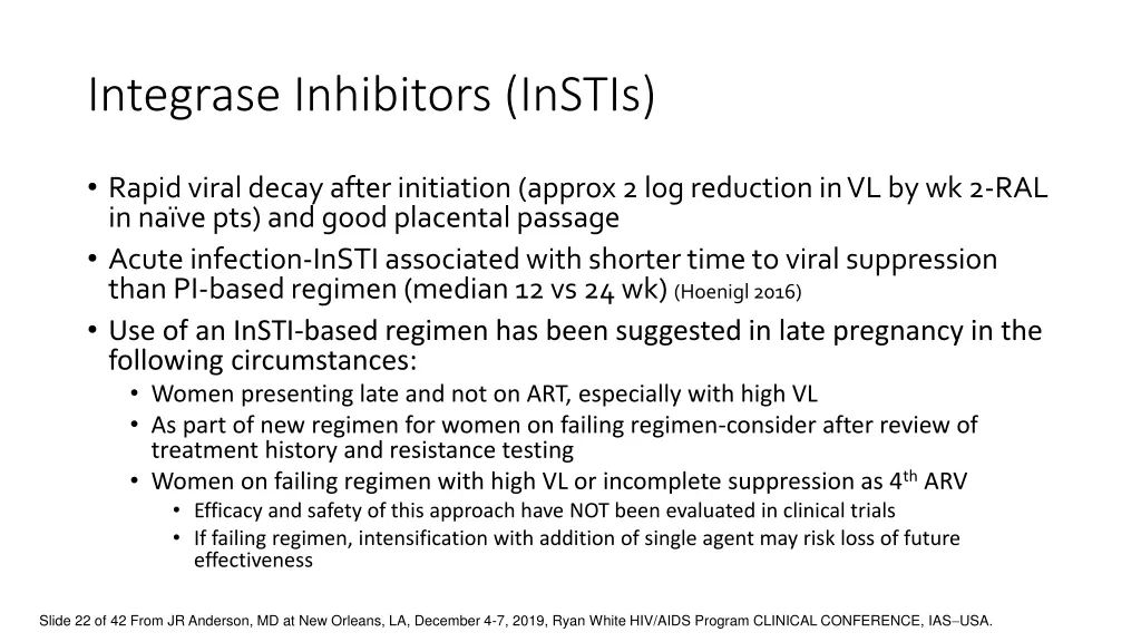 integrase inhibitors instis