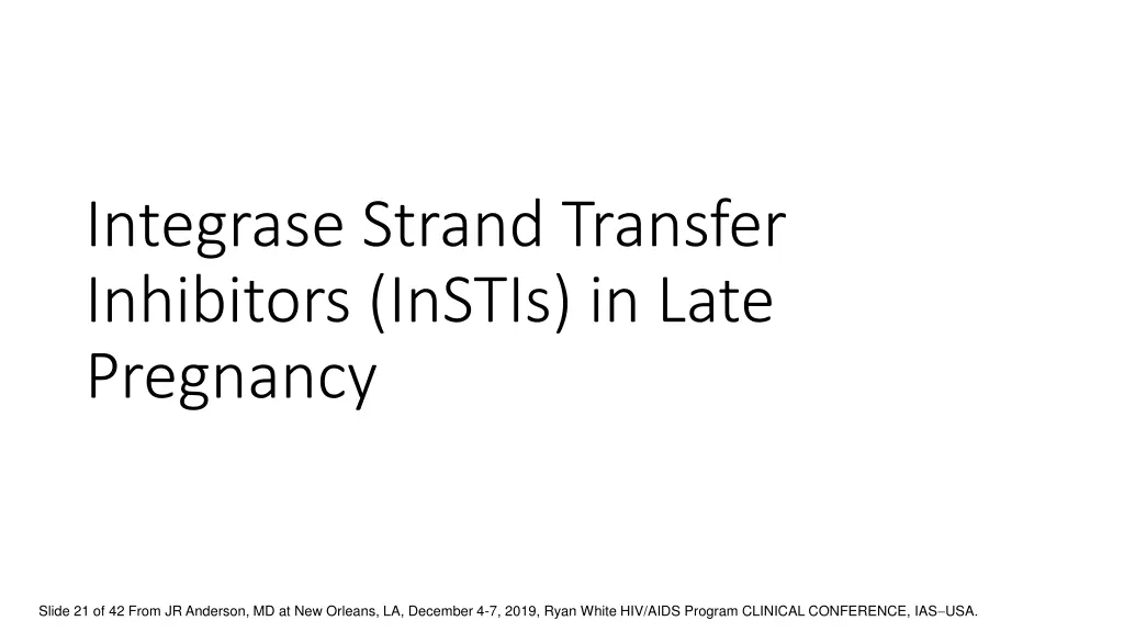 integrase strand transfer inhibitors instis 1