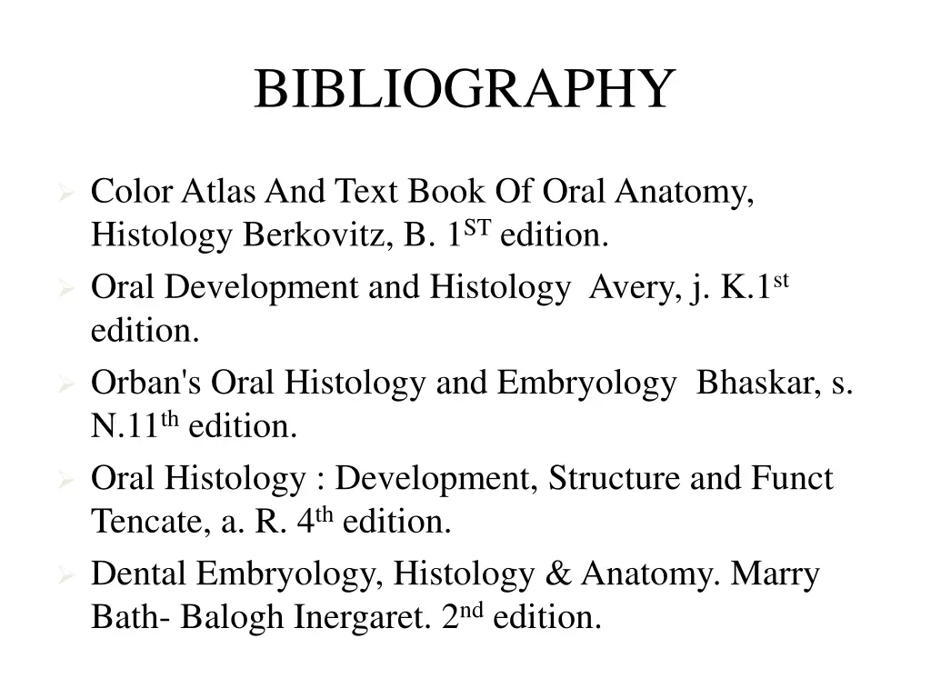 bibliography