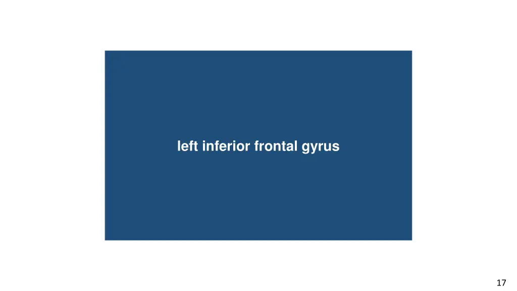 conductive hearing loss left inferior frontal
