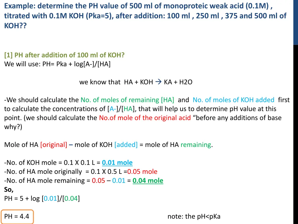 example determine the ph value