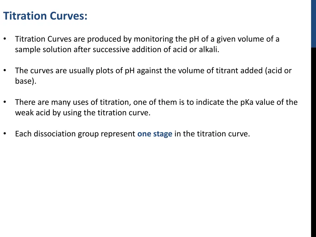 titration curves