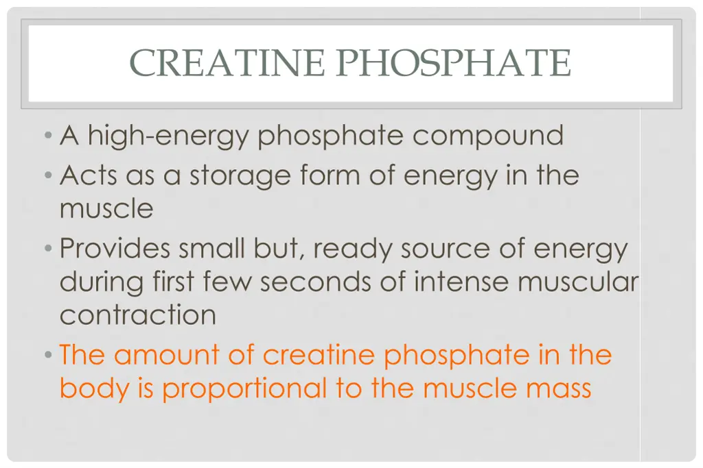 creatine phosphate