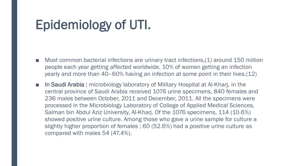 epidemiology of uti epidemiology of uti 1