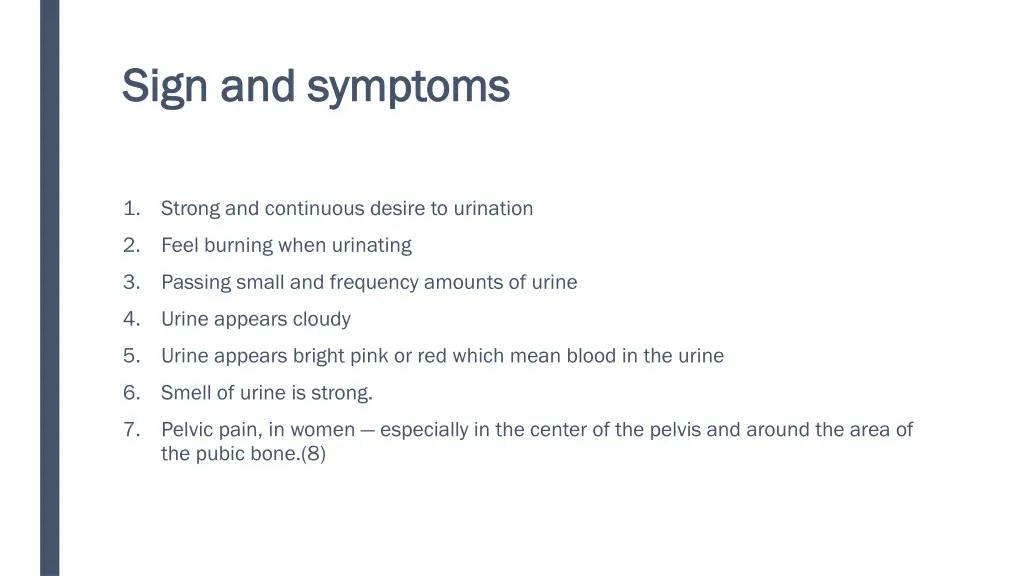 sign and symptoms sign and symptoms
