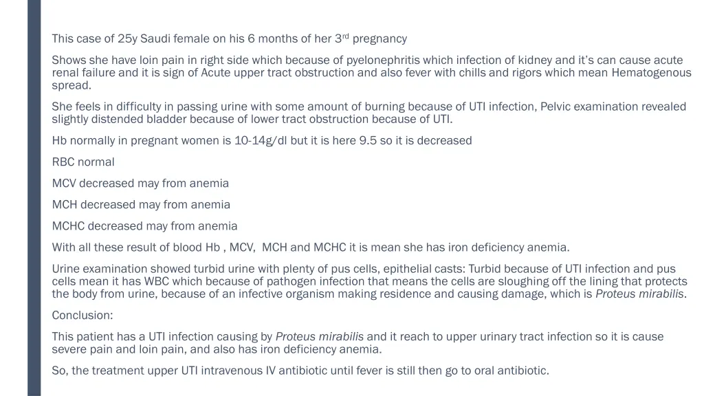 this case of 25y saudi female on his 6 months