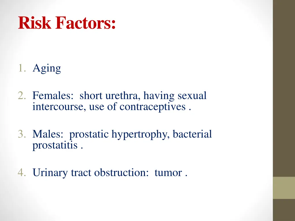 risk factors