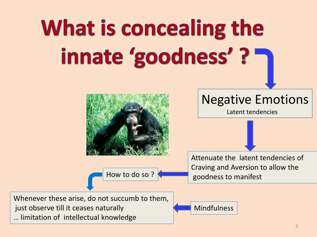what is concealing the innate goodness