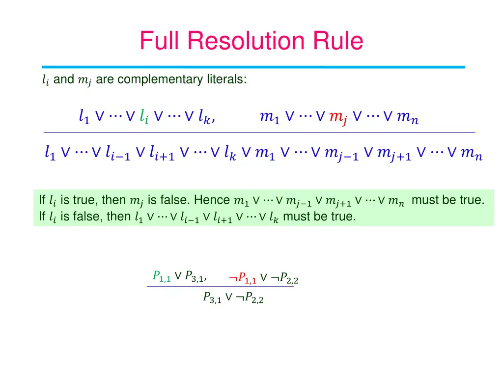 full resolution rule