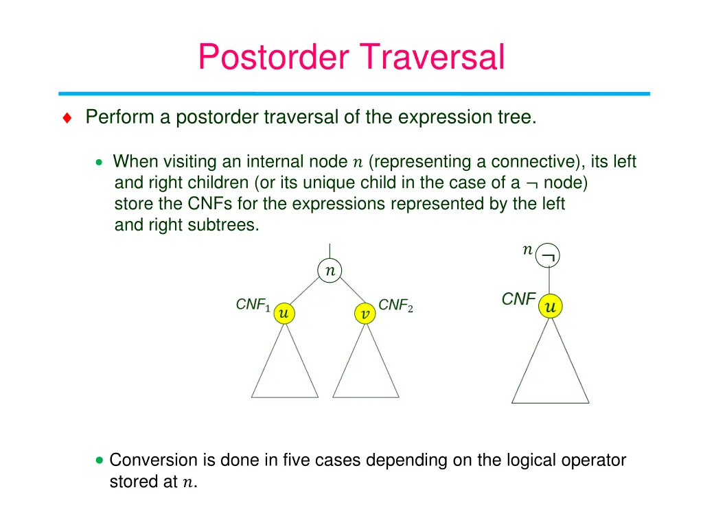 postorder traversal