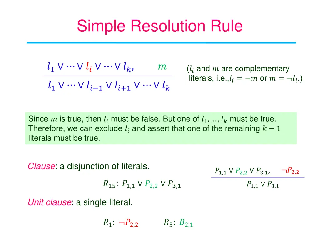 simple resolution rule