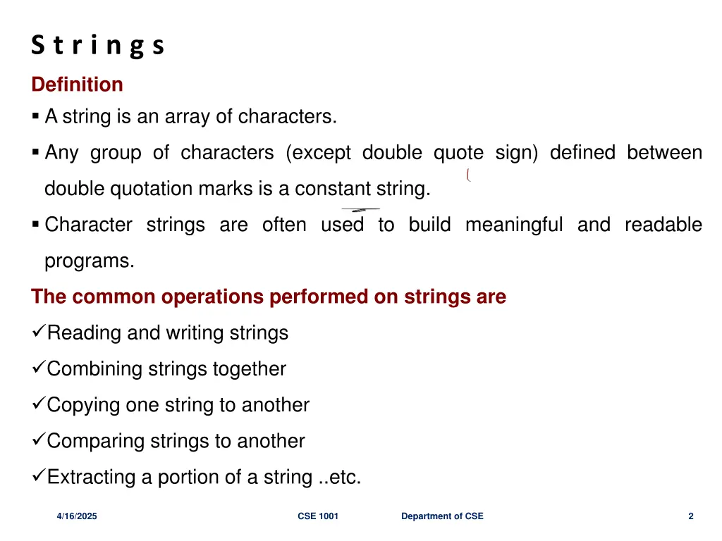 s t r i n g s