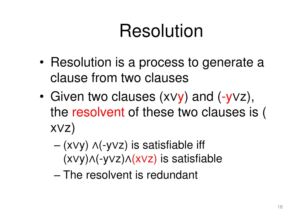 resolution