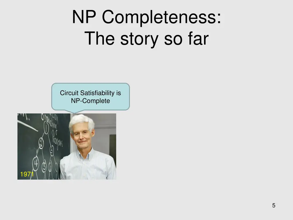 np completeness the story so far