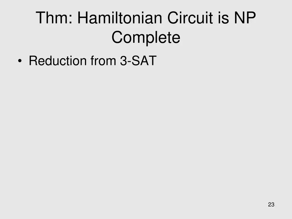 thm hamiltonian circuit is np complete reduction