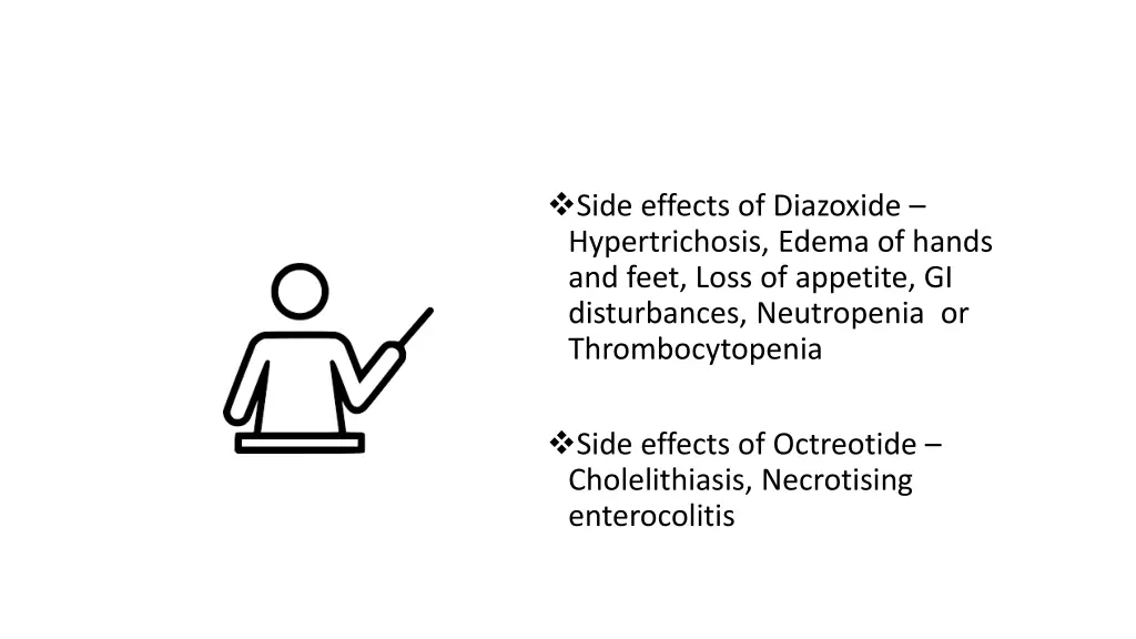 side effects of diazoxide hypertrichosis edema