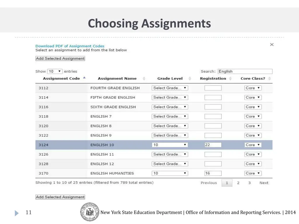 choosing assignments