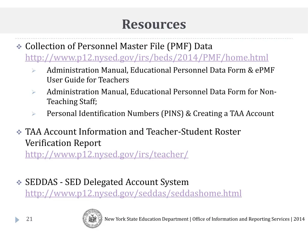 resources