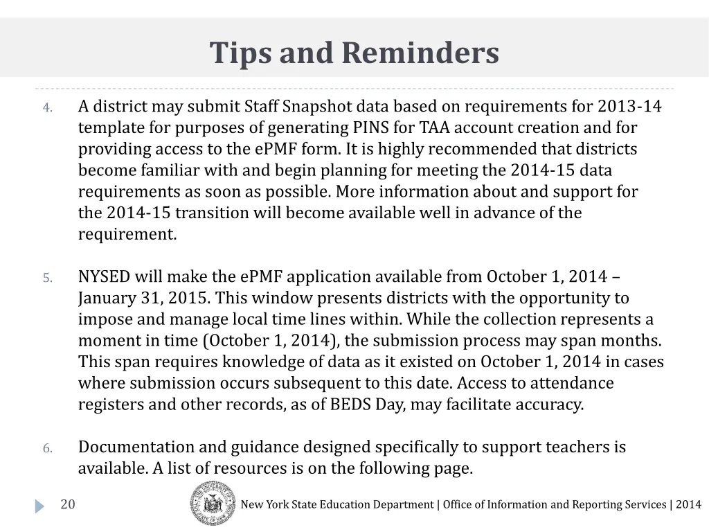 tips and reminders 1