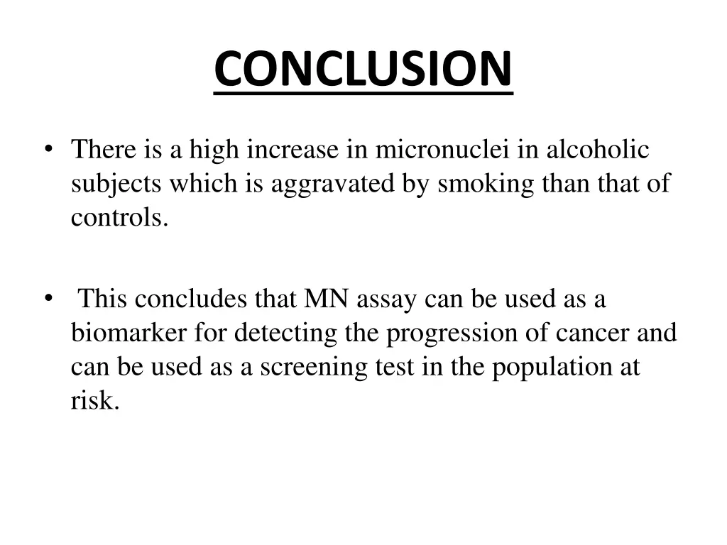 conclusion