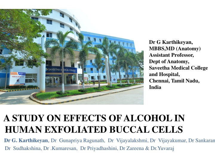 dr g karthikeyan mbbs md anatomy assistant