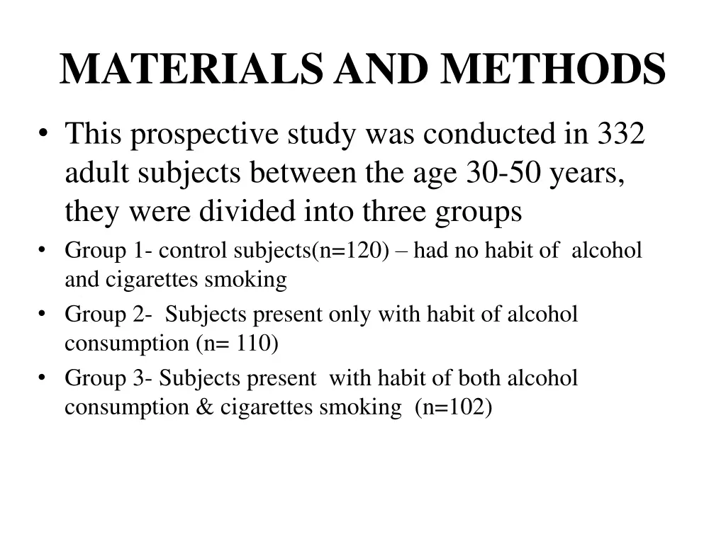 materials and methods
