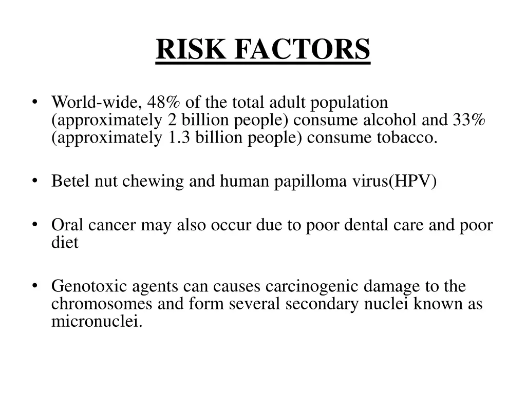 risk factors