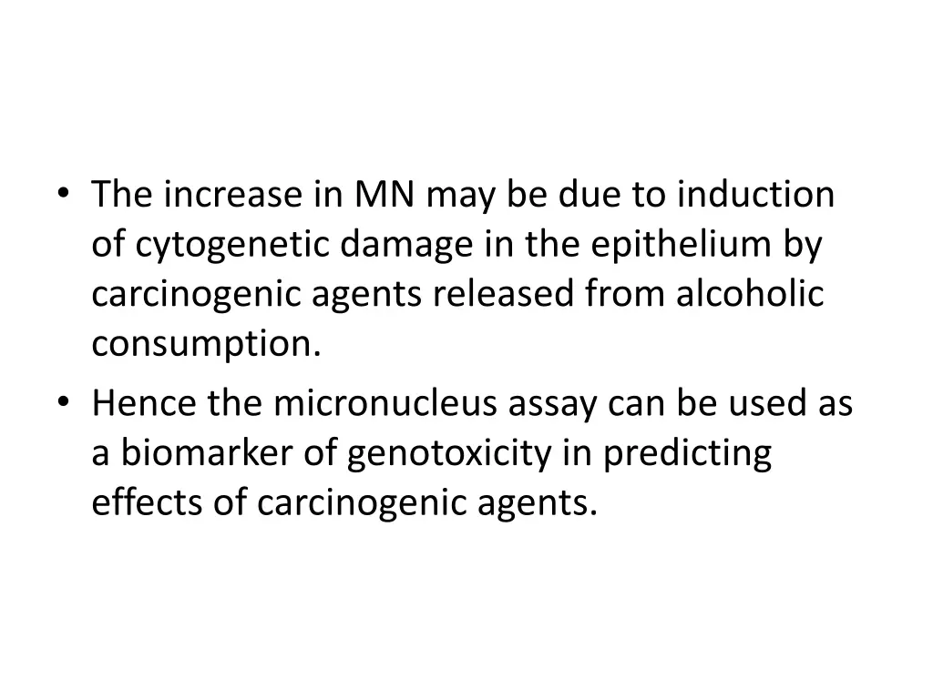 the increase in mn may be due to induction