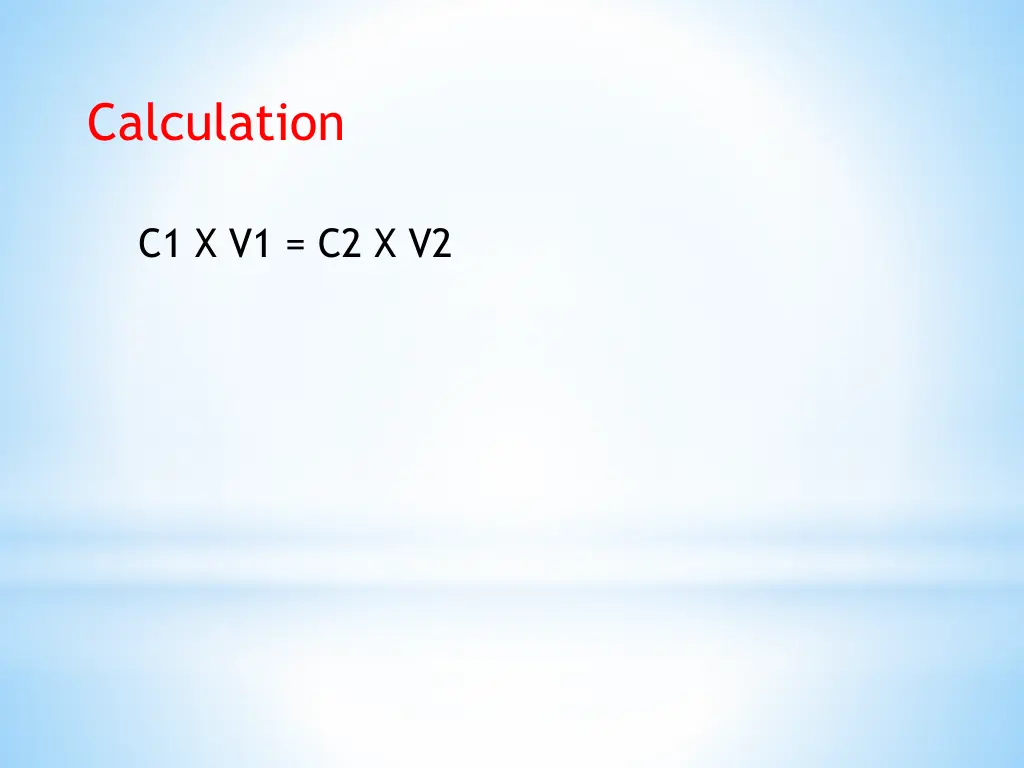 calculation