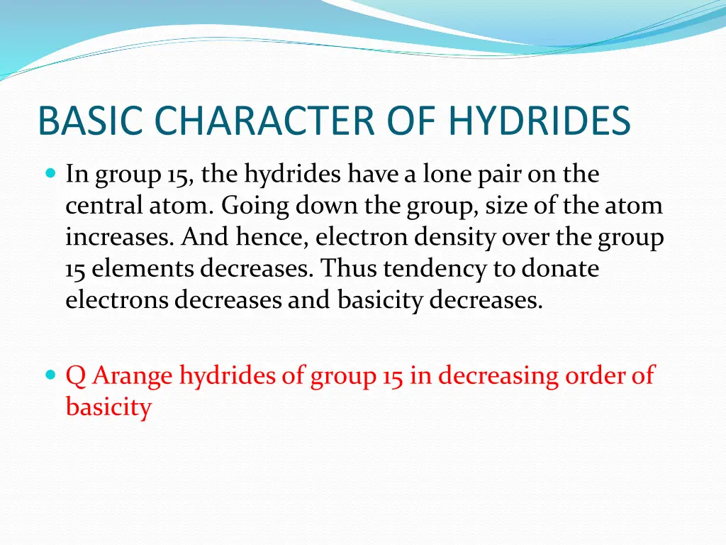 basic character of hydrides