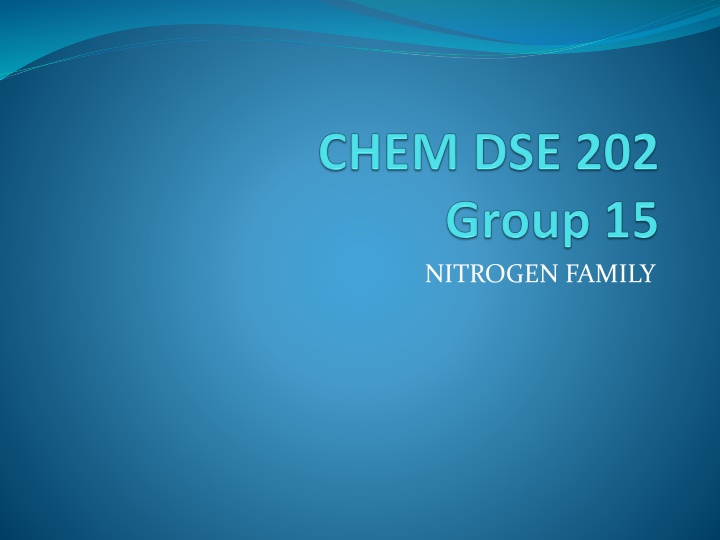 nitrogen family