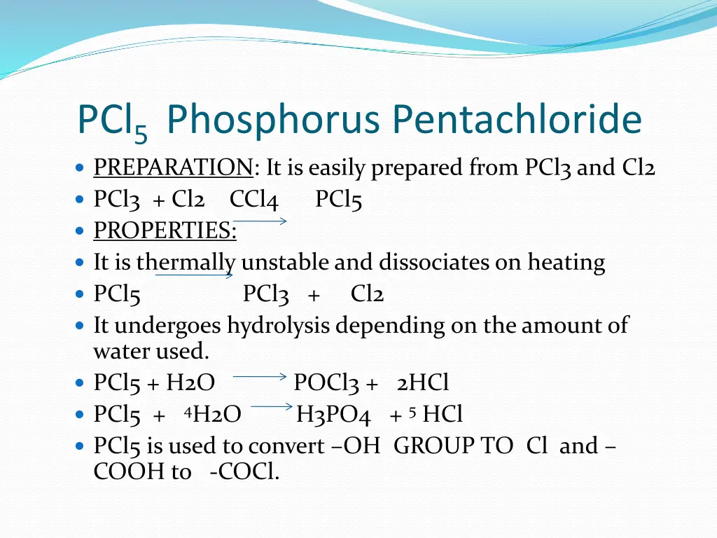 pcl 5 phosphorus pentachloride preparation
