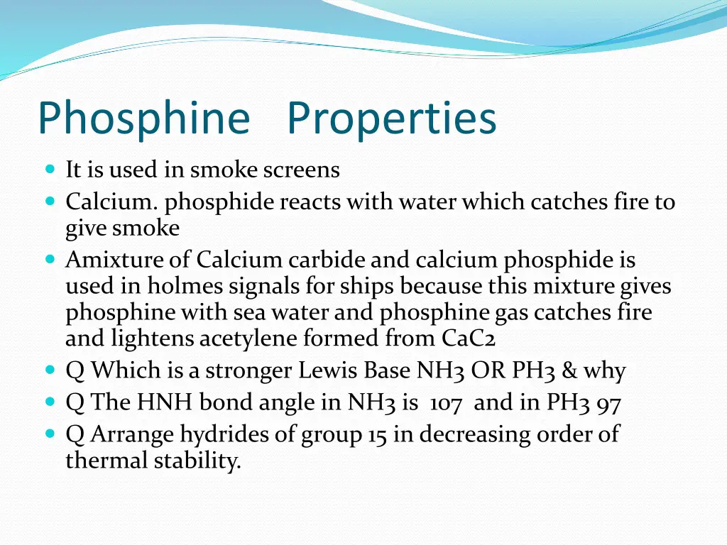 phosphine properties 1
