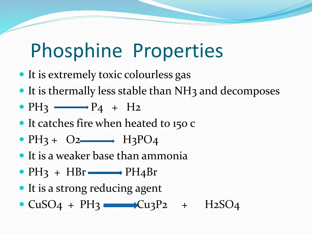 phosphine properties