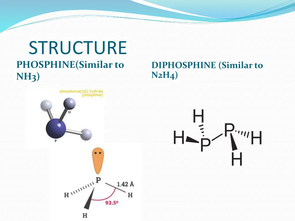 structure phosphine similar to nh3