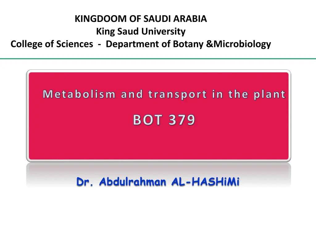 kingdoom of saudi arabia king saud university