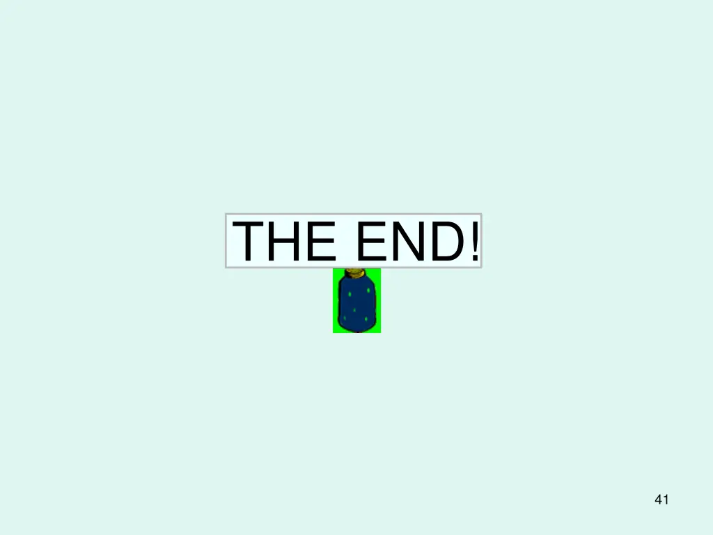 the end