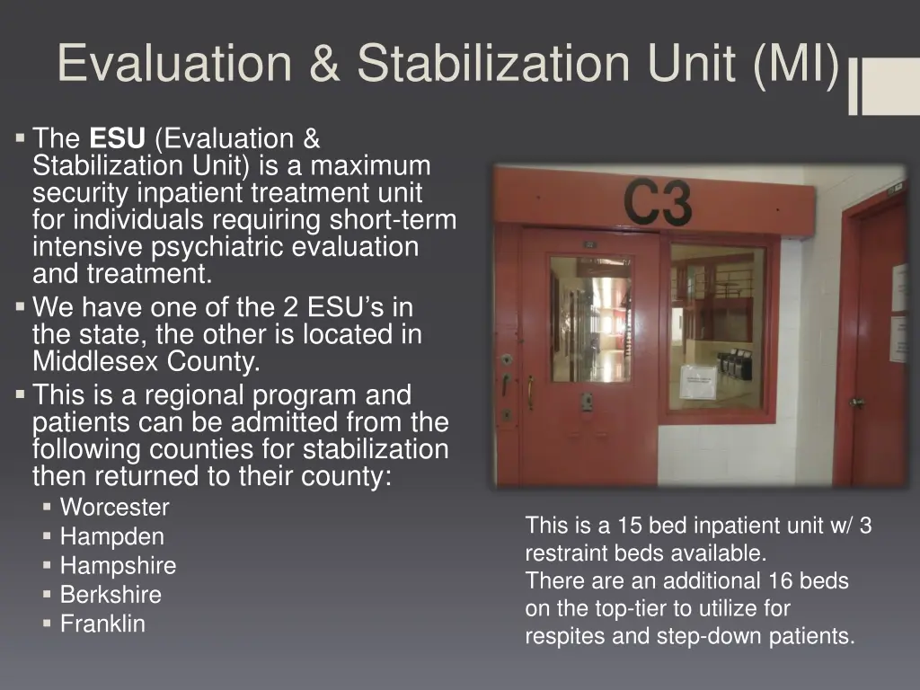 evaluation stabilization unit mi