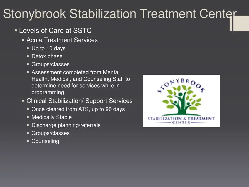 stonybrook stabilization treatment center 1