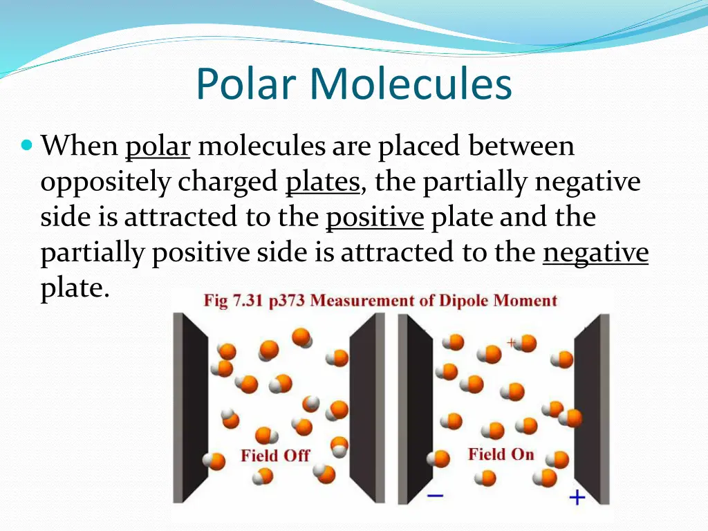 polar molecules