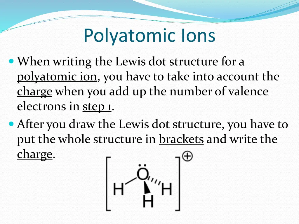 polyatomic ions