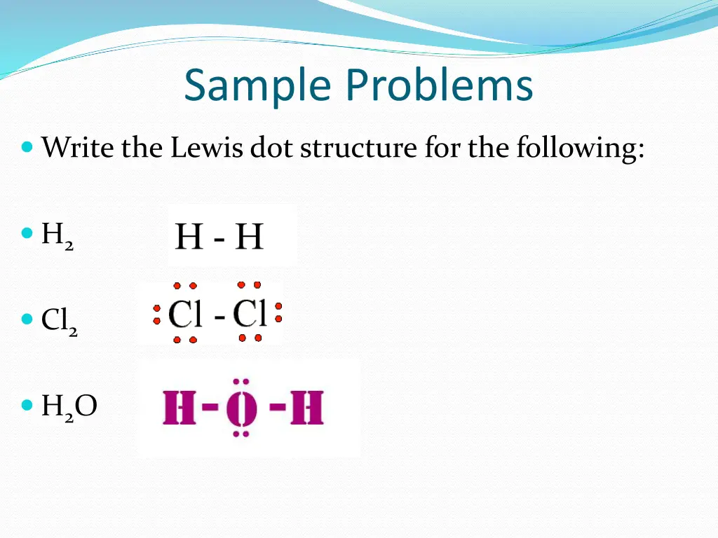 sample problems
