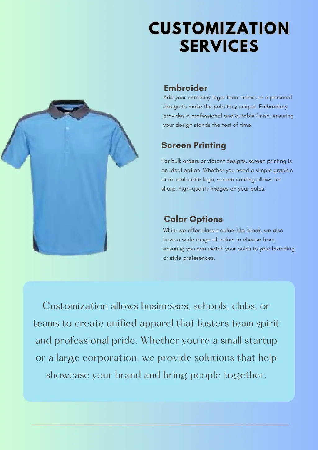 customization services services