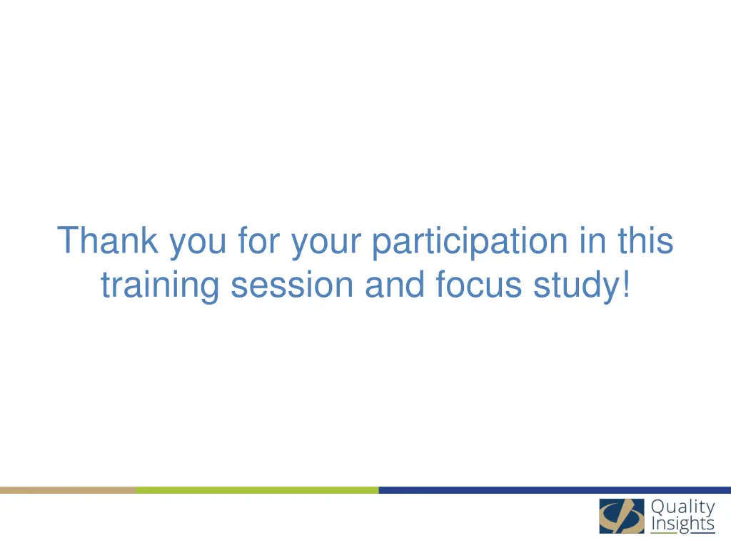 thank you for your participation in this training