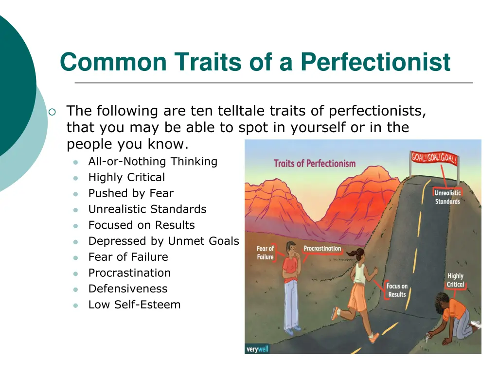 common traits of a perfectionist