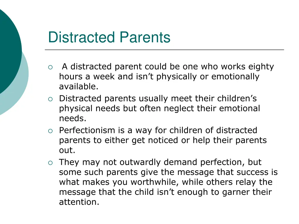 distracted parents